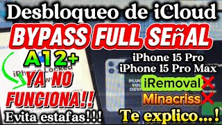 Desbloqueo de iCloud Bypass Full Señal  iPhone 15 Pro Max Con iRemoval  Ya No FuncionaDic2024 [upl. by Mlawsky939]