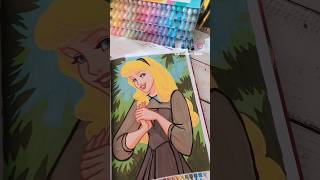 COLORING COMPLETED PAGES SEPTEMBER ♡ disney princesses coloriagesmysteres acrylicmarker [upl. by Alicia]