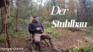 Der Stuhlbau DIY Bushcraft outdoor outdoors survival bushcraft nature BDVENTUREBastiUndDiana [upl. by Tnahsin439]