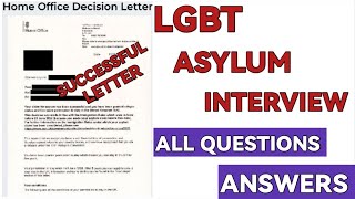 Uk LGBT Asylum Substantive BIG Interview All Questions And Answers  UK Asylum interview questions [upl. by Little607]