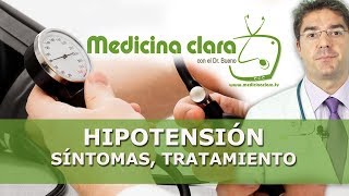 Hipotensión tensión baja Problemas que causa  Presión arterial baja [upl. by Eimrej814]