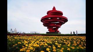 Amazing aerial view of Qingdao  SCO summit host [upl. by Hardwick]