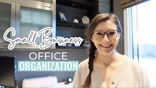 SMALL BUSINESS HOME OFFICE ORGANIZATION  How I Organize Business Inventory  Entrepreneur Life [upl. by Epul954]