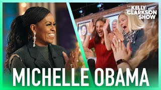 Michelle Obama amp Kelly Clarkson Surprise Audience With Cayman Islands Vacation [upl. by Endaira9]