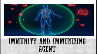 Community health nursing Immunity and immunizing agent [upl. by Ellard]