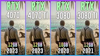 RTX 4070 vs RTX 4070 TI vs RTX 3080 vs RTX 3080 TI  Test in 15 Games [upl. by Iohk]