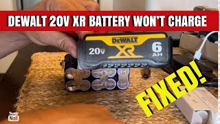 DEWALT 20V XR ONLY CHARGING to 2 BARS [upl. by Mirak]