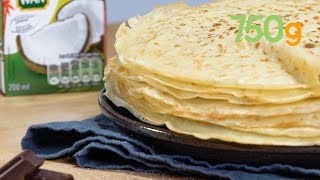 Recette de la pâte à crêpes au lait de coco  750g [upl. by Eiuol946]