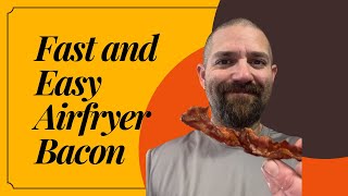 Crispy Air Fryer Bacon in Minutes Quick amp Easy Breakfast Hack [upl. by Leeland]