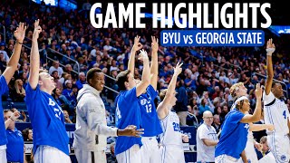 BYU Basketball vs Georgia State  Game Highlights 2023 [upl. by Obrien]