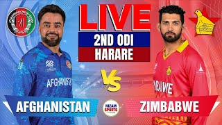 🔴Live Afghanistan vs Zimbabwe  2nd ODI  Live Cricket Score amp Commentary [upl. by Iuqcaj]