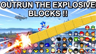 Outrun Explosive Blocks On The Slope  Super Smash Bros Ultimate [upl. by Eceinart444]