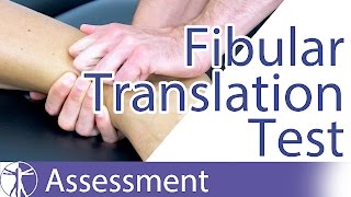 The Fibular Translation Test  Syndesmosis Injuries [upl. by Streetman910]