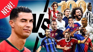 Ronaldo 🆚️ 11 Footballers 💥New Version 💥 [upl. by Ikin901]