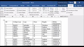 Alinhamento de dados em tabelas no Word [upl. by Aklam]