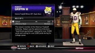 NCAA 13 Demo Gameplay RG3 Heisman Challenge with LSU [upl. by Eulalia551]