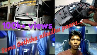 SETC ac sleeper  BangaloreTrivandrum  New bus  Travel vlogs  Naveen kumar [upl. by Lucian]