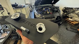 AMS expansion coolant tank install infinti q50Q60 Vr30 [upl. by Amara998]