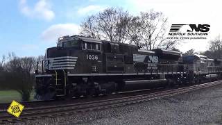 NS 1036 EMD SD70ACe leads NS 42N [upl. by Arvell]