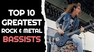 Top 10 GREATEST Rock amp Metal BASSISTS [upl. by Samale284]