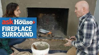 How to Stone Veneer a Fireplace  Ask This Old House [upl. by Nahaj598]