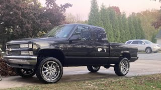 1994 Chevy c1500 Intimidator headers MSD flowmasters Jet six pack456 gears underdrive pulleys [upl. by Onez905]