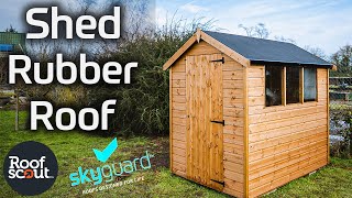 Shed Rubber Roof Kit  What is Skyguard EPDM [upl. by Alfi]