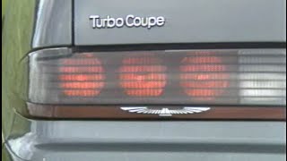 Turbocharged 23 Liter Powered 1987 Ford Thunderbird Turbo Coupe Test Drive [upl. by Nadnarb998]