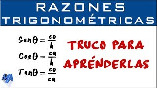 Trucos para memorizar las razones trigonométricas [upl. by Scever]