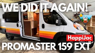 INSANE Camper Van Build ProMaster 159 with HappiJac [upl. by Donavon]