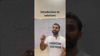 introduction to solutions chemistry physics maths biology solutionschemistry [upl. by Ataga]