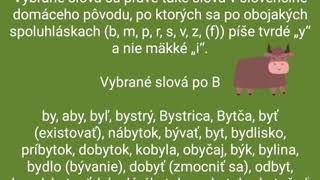 Diktát  Vybrané slová po B  pre tretiakov [upl. by Amalbergas354]