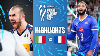 🇮🇹 ITA vs 🇫🇷 FRA  Highlights Quarter Finals  Mens World Championships 2022 [upl. by Dnalerb]