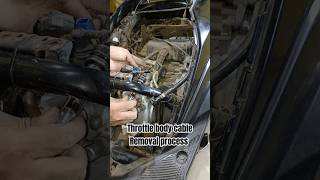 How to remove the throttle body cable of mio shortvideo likeandsubscribe ideas [upl. by Fisken115]