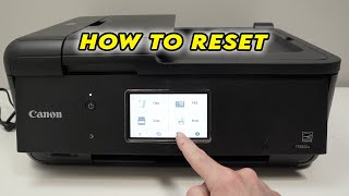 How to Reset Your Canon Pixma TR8620a amp TR8622 Printer [upl. by Atires]