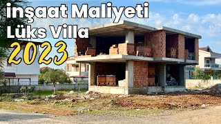 Müstakil Lüks Villa Maliyeti  Kaba İnşaat 2023 Maliyeti [upl. by Doomham789]