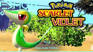 WHERE TO FIND THE STARTER POKEMON SNIVY Pokémon Scarlet amp Violet [upl. by Dnomaj]