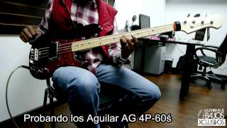 Test Aguilar AG 4P60´s en Lakland 4464 Custom [upl. by Alleciram]