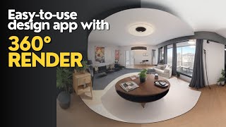 360° Panoramic Render in Planner 5D Tutorial by Ayuh [upl. by Nette878]