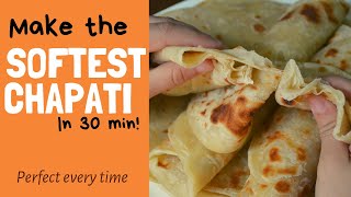 Easiest chapati recipe Great results everytime [upl. by Enyrehtac]