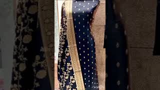 🦋BANARASI 3pic katan silk suit Zari weaving BOTTOM katan silk plain250 meter2 [upl. by Annaili50]