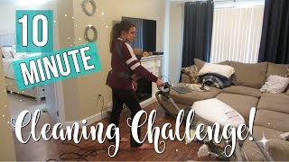 10 MINUTE TIDY UP CHALLENGE  Speed Cleaning  SAHM clean with me [upl. by Alphard]