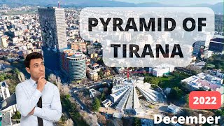 Pyramid of Tirana  December 2022  🇦🇱 Albania MTravelVlog [upl. by Amandy]