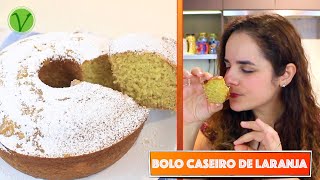 BOLO CASEIRO DE LARANJA SUPER FOFINHO E CHEIROSO 744  Receitas da Mussinha [upl. by Anitsirhcairam]