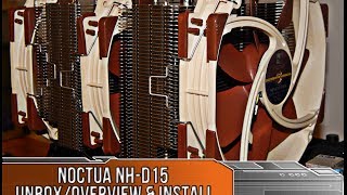 Noctua NHD15 Unbox Overview and Install Guide Socket 1150 [upl. by Attehcram]