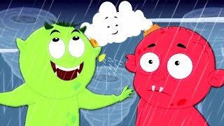 Pluie Pluie Go Away  Chansons dhalloween  enfants musique  Kids Scary Rhymes  Rain Rain Go Away [upl. by Assedo]