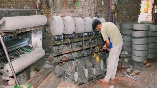 Amazing Process Of Recycling Waste Cotton Thread And Manufacturing Brand New Cotton Yarn [upl. by Shorter334]