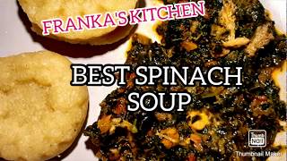 HOW I PREPARED MY 🥘🥘DELICIOUS SPINACH SOUP [upl. by Assilav]