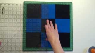 27 Piecing a Disappearing Nine Patch Quilt Block [upl. by Warder393]