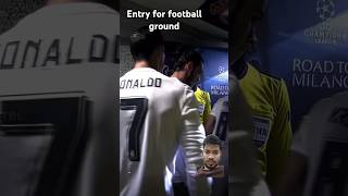 VIP Ronaldo and Messi entry for football playground football ronaldo messi funny [upl. by Leuamme297]